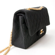 Chanel Medium Classic Flapbag in Fabric safe online shopping webshop fashion style LabelLOV Antwerp Belgium high end luxury labels brand designer