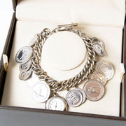 seconde main burberry authentique montre bracelet avec coins argents