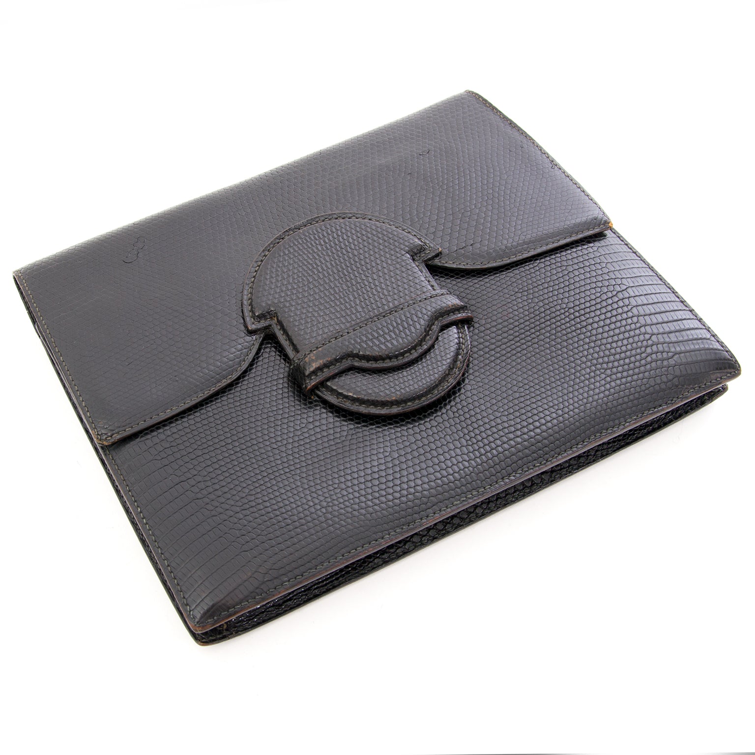 Hermès Lizard Envelope Clutch Koop authentieke tweedehands Hermès tassen met juiste prijs bij LabelLOV