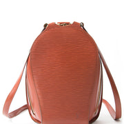 louis vuitton brown epi backpack in brown epi leather best price secondhand