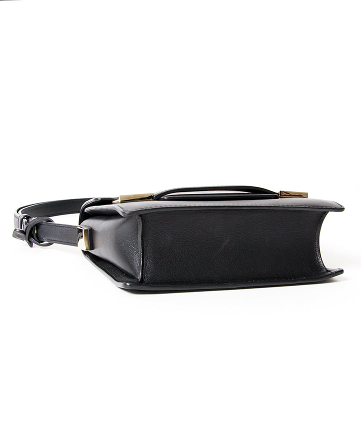 Delvaux Black Le Madame Mini Polo secondhand authentic safe online shopping webshop fashion style Antwerp Belgium LabelLOV designer high end luxury labels brands