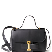 Delvaux Black Simplissime City PM Bag authentic secondhand safe online shopping webshop fashion style LabelLOV Antwerp Belgium high end luxury labels brand designer