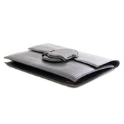 Hermès Lizard Envelope Clutch lutch authentique Hermès en cuir noir