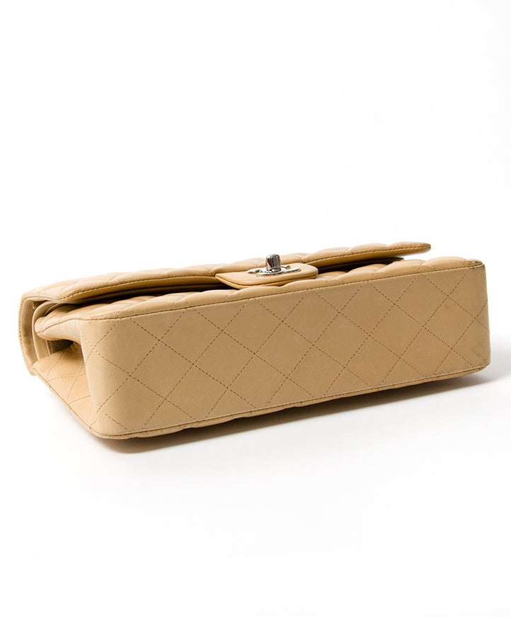 2de hands chanel double flapbag in lamsleer net als nieuw beste prijs online tweedehands designer tas