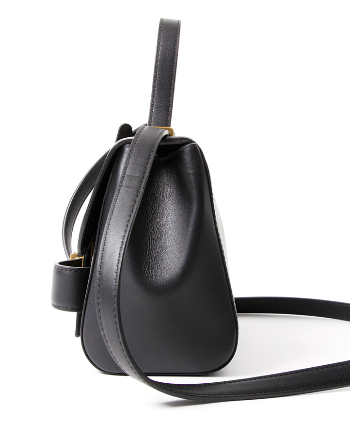 Delvaux Black Simplissime City PM Bag seconde main authentique shopping en ligne webshop en vogue mode style LabelLOV Anvers Belgique marques luxe designer