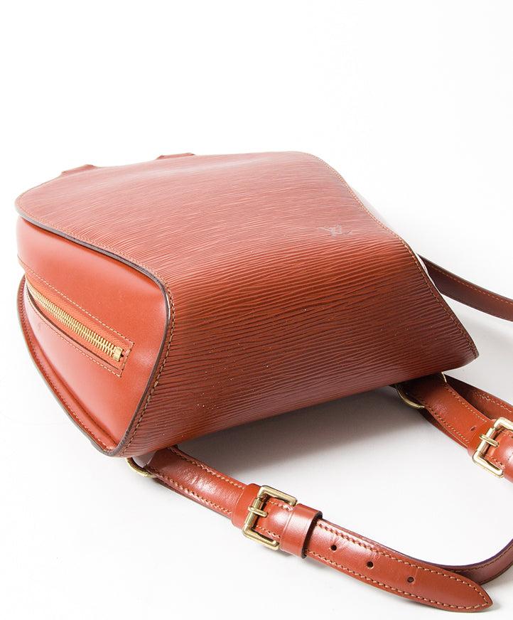 shop safe online second hand designer vintage Louis Vuitton Black Epi Mabillon Backpack
