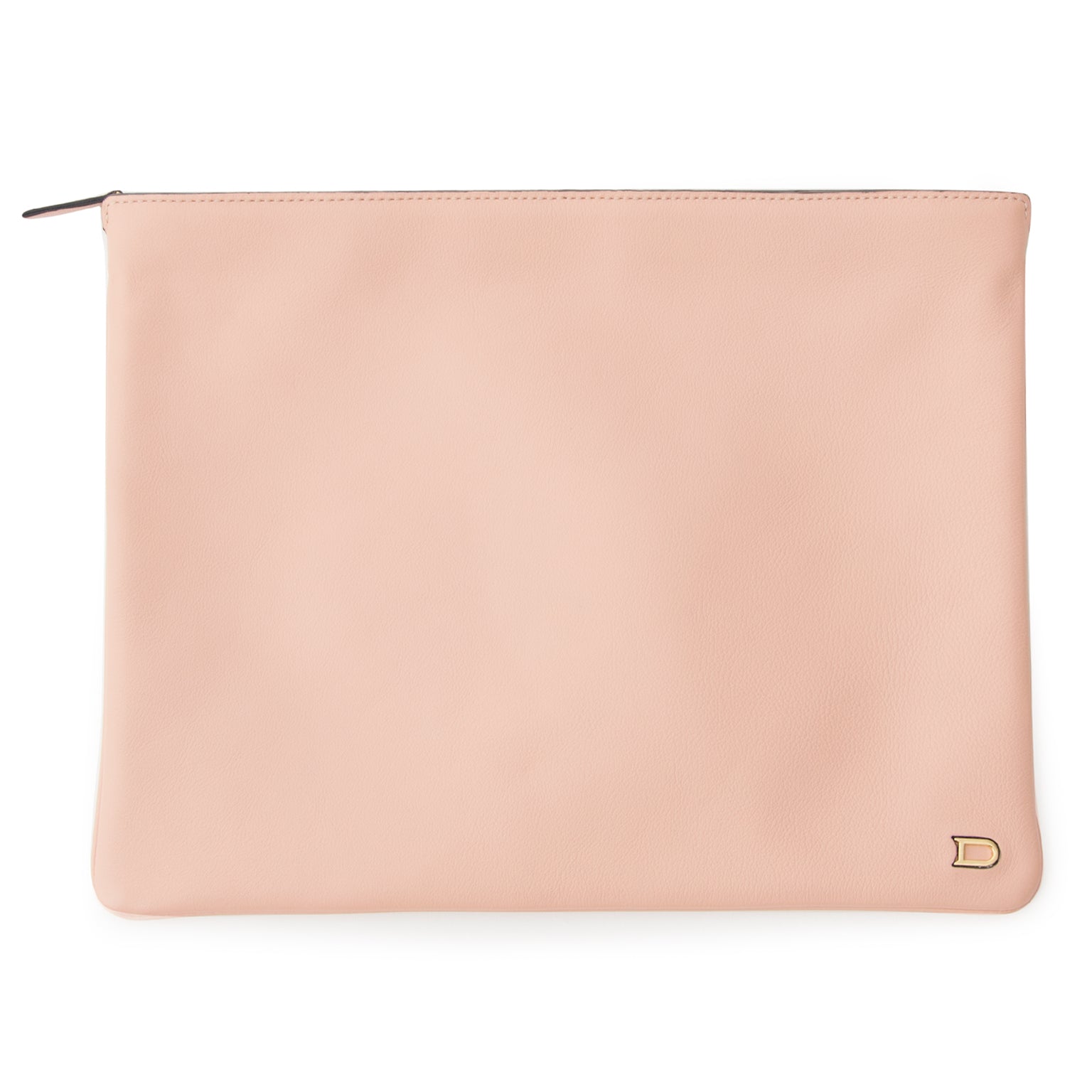buy online vintage preowned deisgner Delvaux Allure Pochette XL Poudré