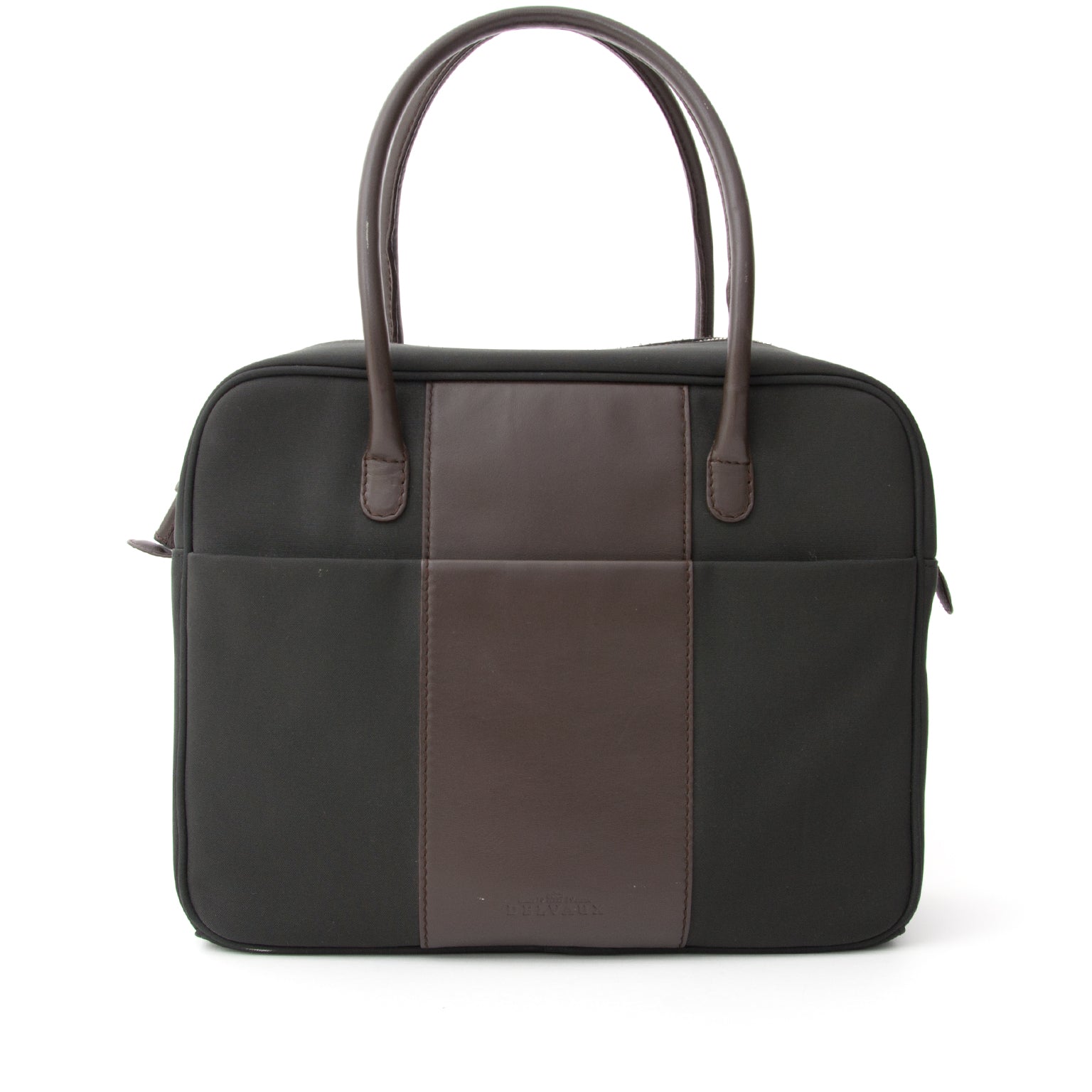 tweedehands delvaux Airess Shoulder Bag Canvas te koop op vintage deisgner online winkel labellov