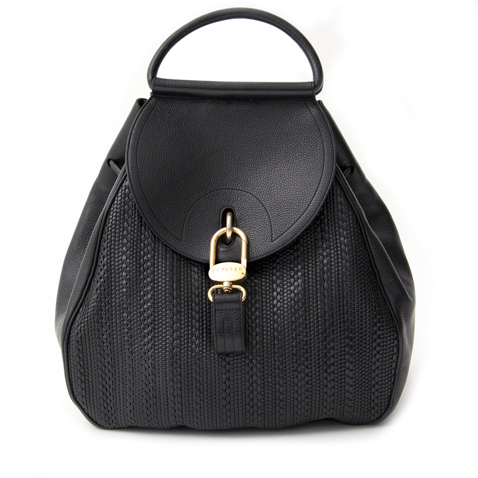 shop safe online designer Delvaux 'Toile de Cuir' Lucifer GM at the bets price worldwide shipping.