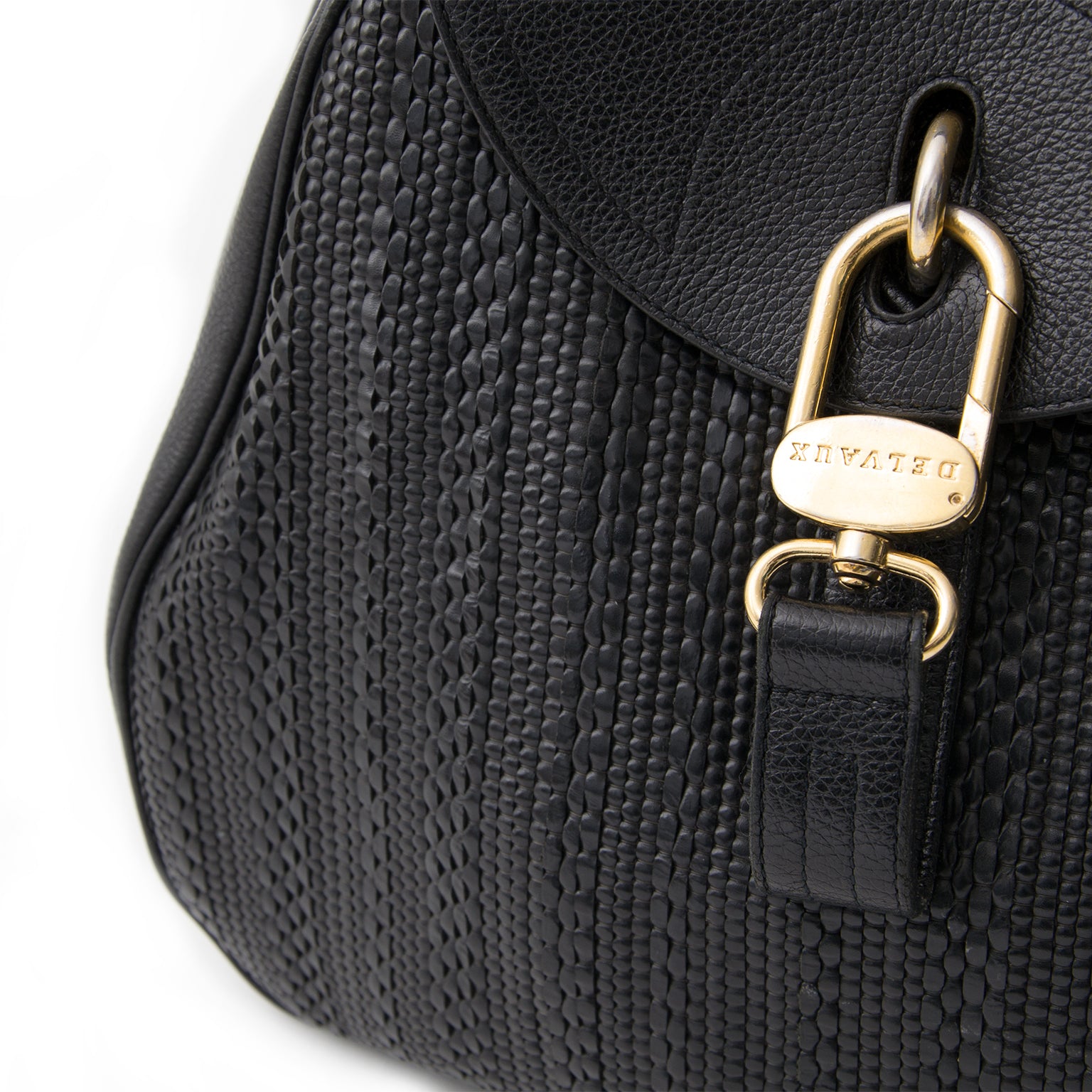 koop veilig online Delvaux 'Toile de Cuir' Lucifer GHW comme neuf site en ligne labellov