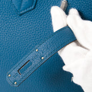 hermes birkin bleu de galice 35cm togo leder blindstamp t 2015