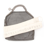 koop veilig online tweedehands Stella Mccartney Gray Shaggy Deer Fold Over Tote aan de beste prijs onlien webshop labellov