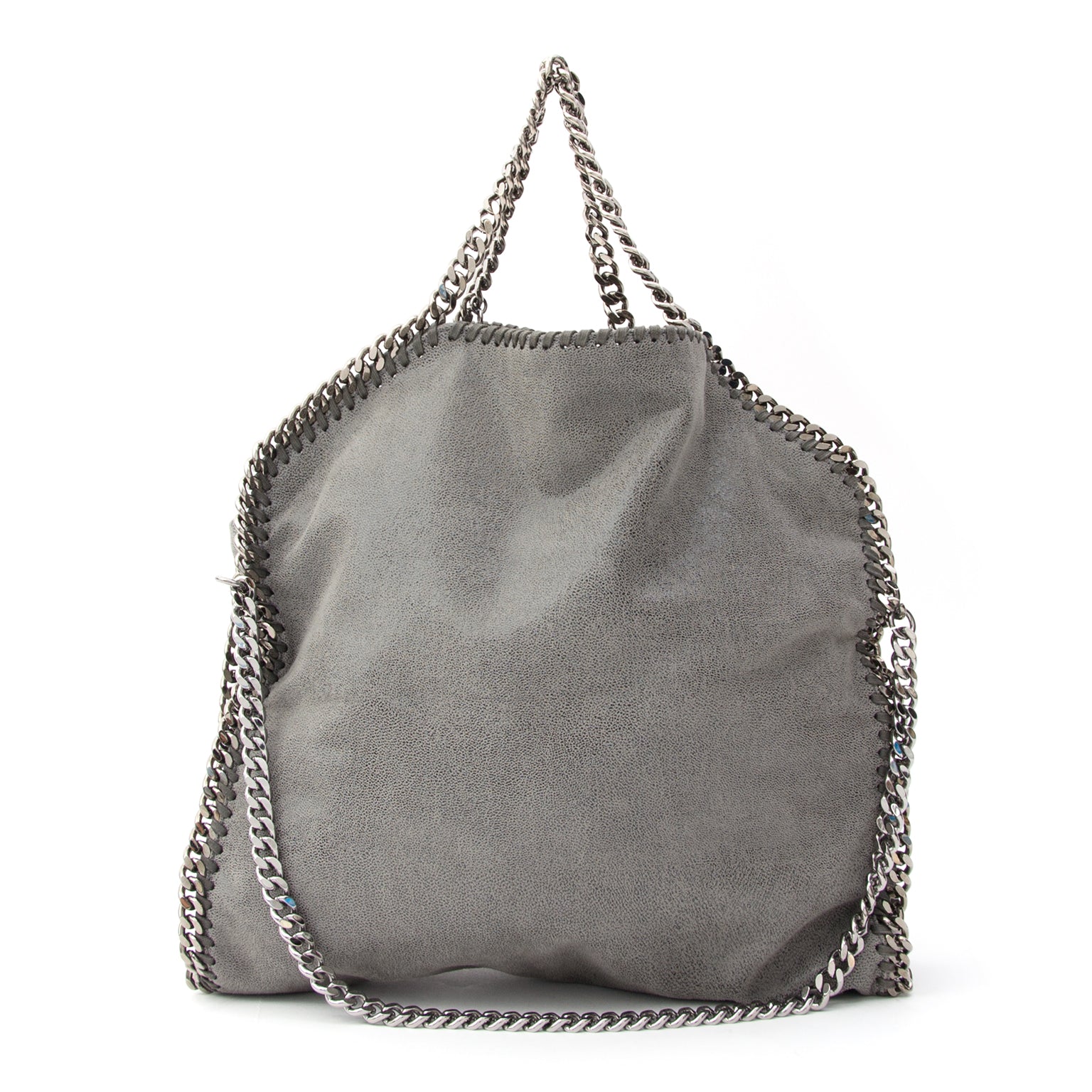 acheter safe et secure seconde main Stella mccartney gray shaggy deer fold over tote like new