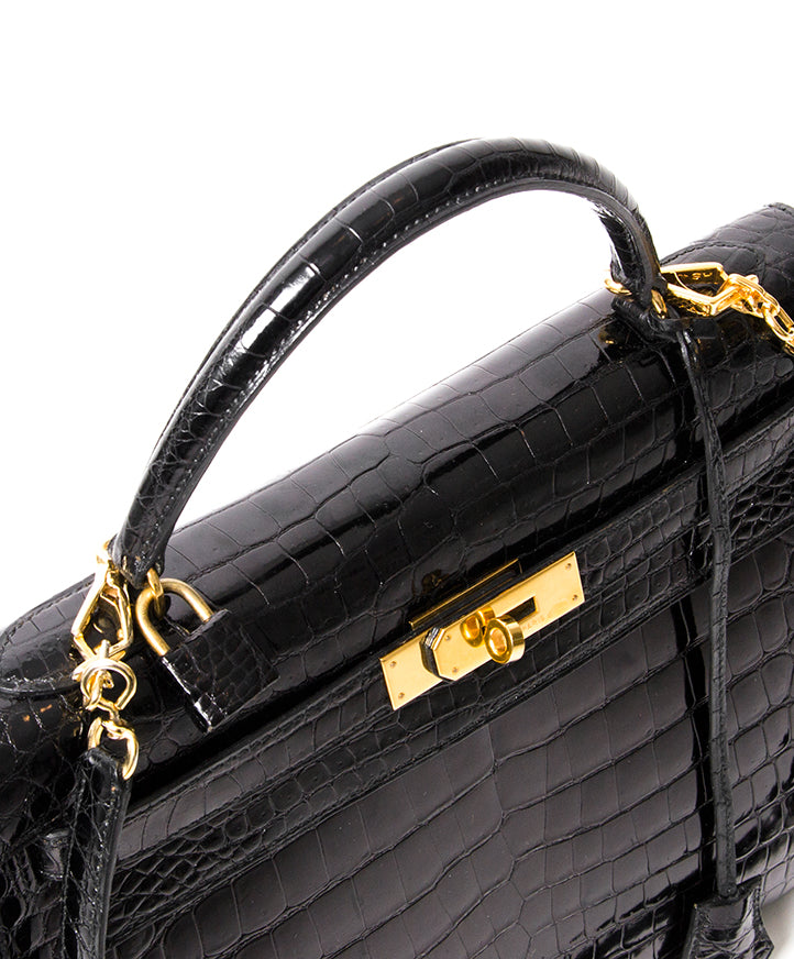 shop designer vintage preloved hermes kelly porosus crocodile 32 like new bes price