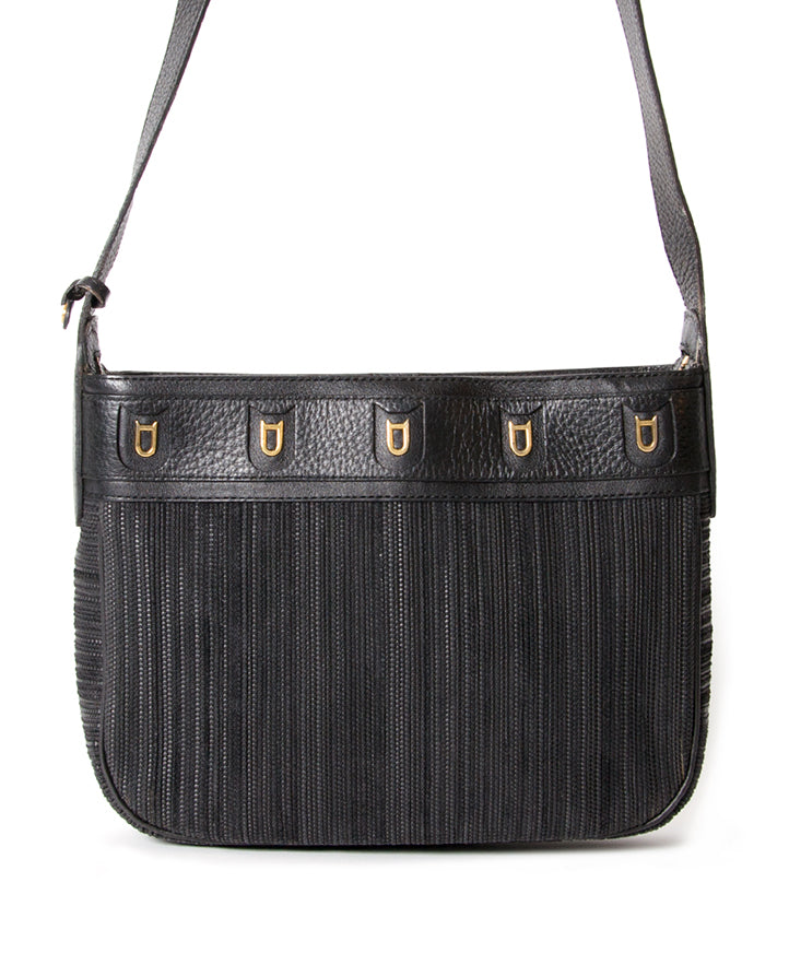 Koop veilig online tweedehands designer vintage delvaux toile de cuir sac a epaule