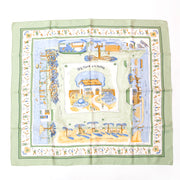 Hermes Carré de soie Retour A La Terre. Shop vintage Hermes scarves at LabelLOV webshop, online shopping at the right price.