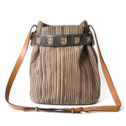 Delvaux 'Toile de Cuir' Tan Bucket Bag 100% authentic and safe on Labellov.com