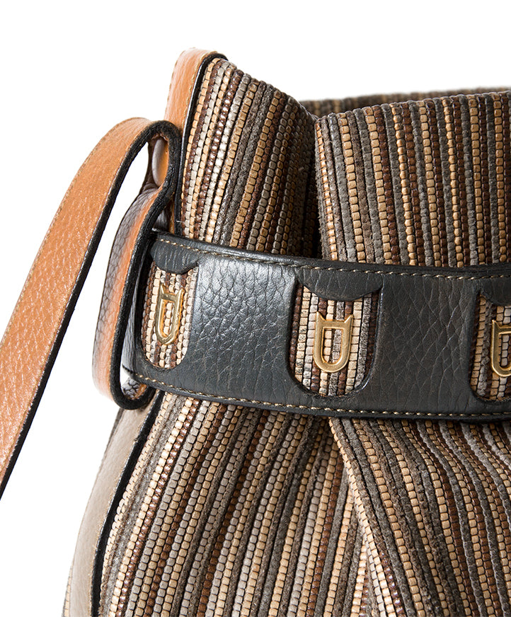 Delvaux 'Toile de Cuir' Tan Bucket Bag for the best price on Labellov.com