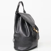 Shop online safe and secure designer vintage Delvaux black backpack worldwide shipping labellov