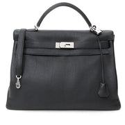 buy safe online secondhand designer secondhand Hermesskip the waiting list buy safe online 100% authentic designer Hermes Kelly Black 40 PHW Clemence Taurillon Kelly Black 40 PHW Clemence Taurillon