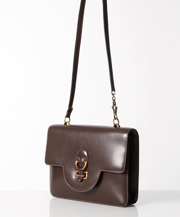koop veilig online tweedehands Hermes boxcalf maron hermes aan de beste prijs online webshop labellov
