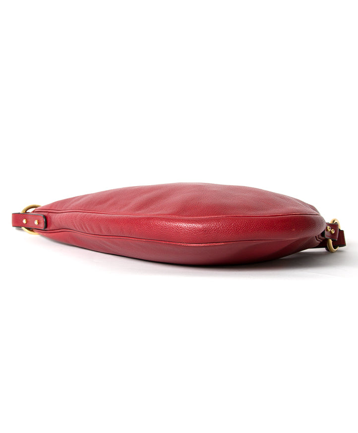 seconde main authentic seconde lux sac a epaule Delvaux rouge comme neuf meilleur prix 100% authentic occasion