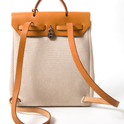 Hermès Herbag Canvas Gold tweedehands authentiek veilig online shoppen winkelen mode stijl LabelLOV Antwerpen België designer ontwerper luxe luxemerken