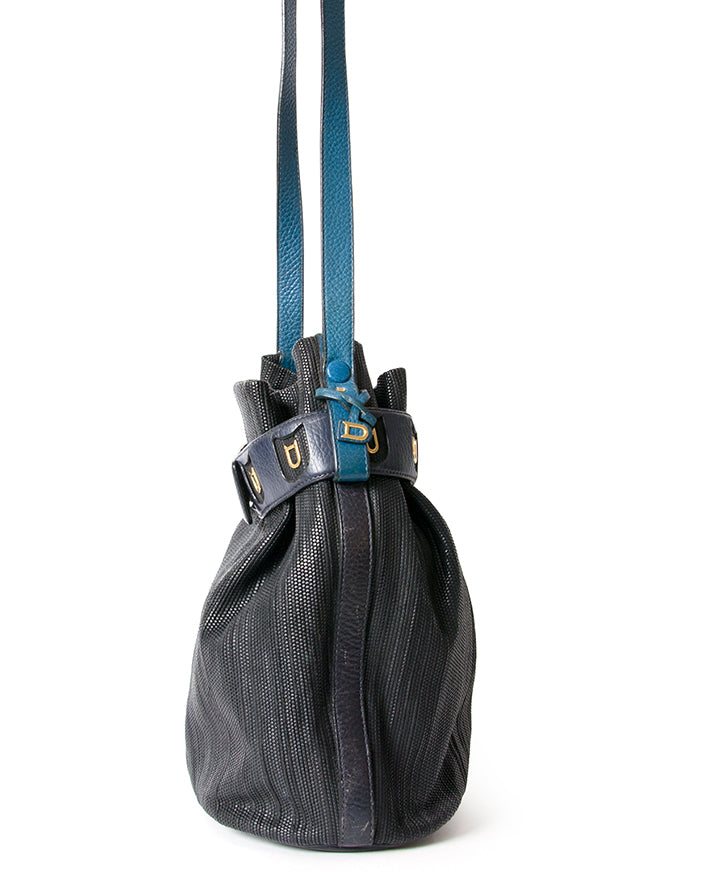 Delvaux Woven 'Toile De Cuir' Hobo Bag nu online bij LabelLOv webwinkel te Antwerpen Belgie de juiste prijs voor tweedehands Delvaux handtassen