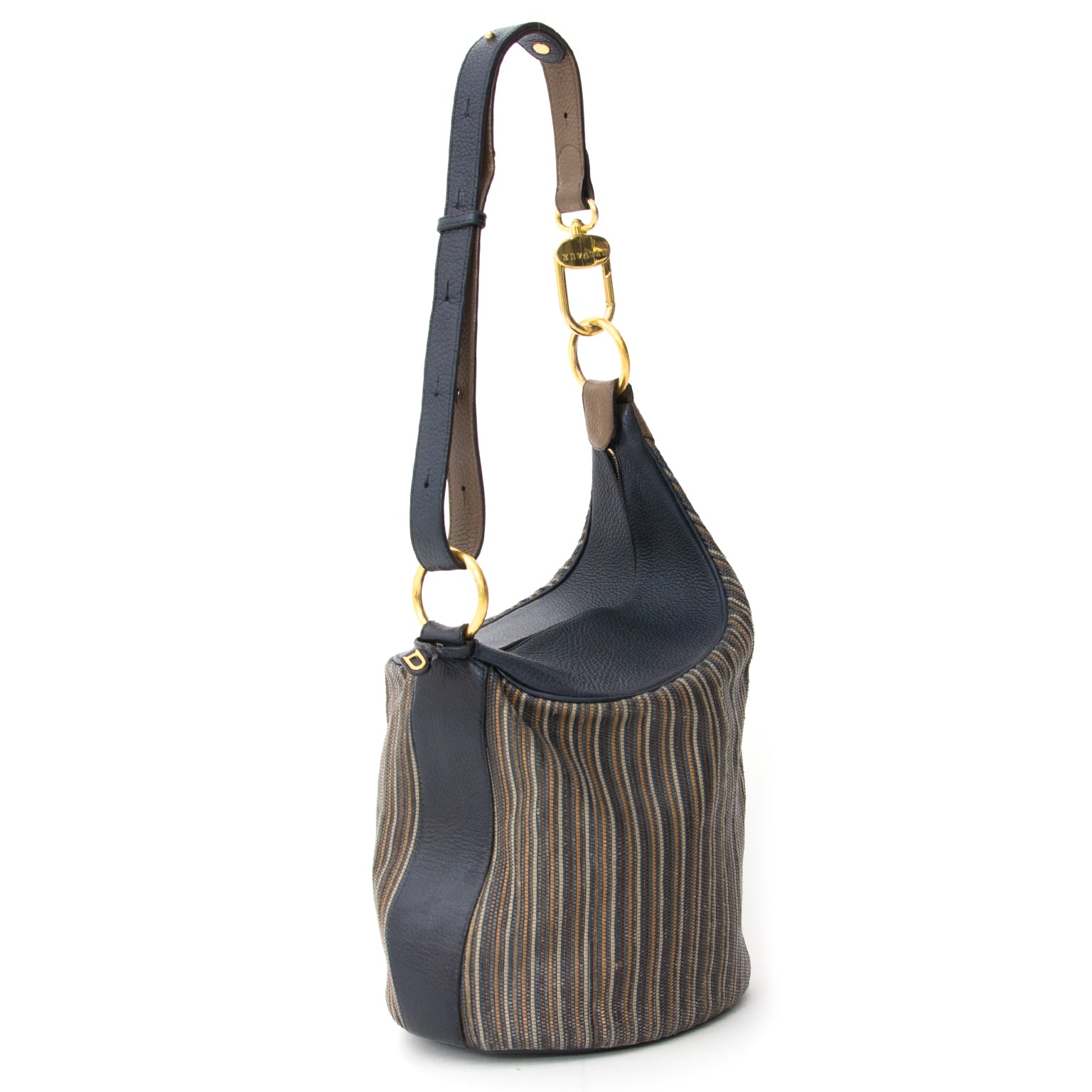 Vintage Delvaux Toile de Cuir Bucket Bag. Shop safe online secondhand real real vintage luxury designer handbag. Acheter en ligne seconde main sac a main.