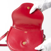 buy safe online secondhand designer vintage hermes rouge round shoulderbag