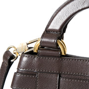 Preloved Delvaux Brown Tote Bag with Shoulder Strap in perfect condition at Labellov Antwerp