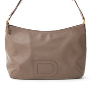 Vintage Delvaux Louise 'D' Hobo Bag Taupe. Shop safe online with international worldwide shipping: authentic preowned vintage designer labels.