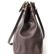 Luxe Delvaux Brown Tote Bag with Shoulder Strap handtas bij Labellov voor de beste prijs