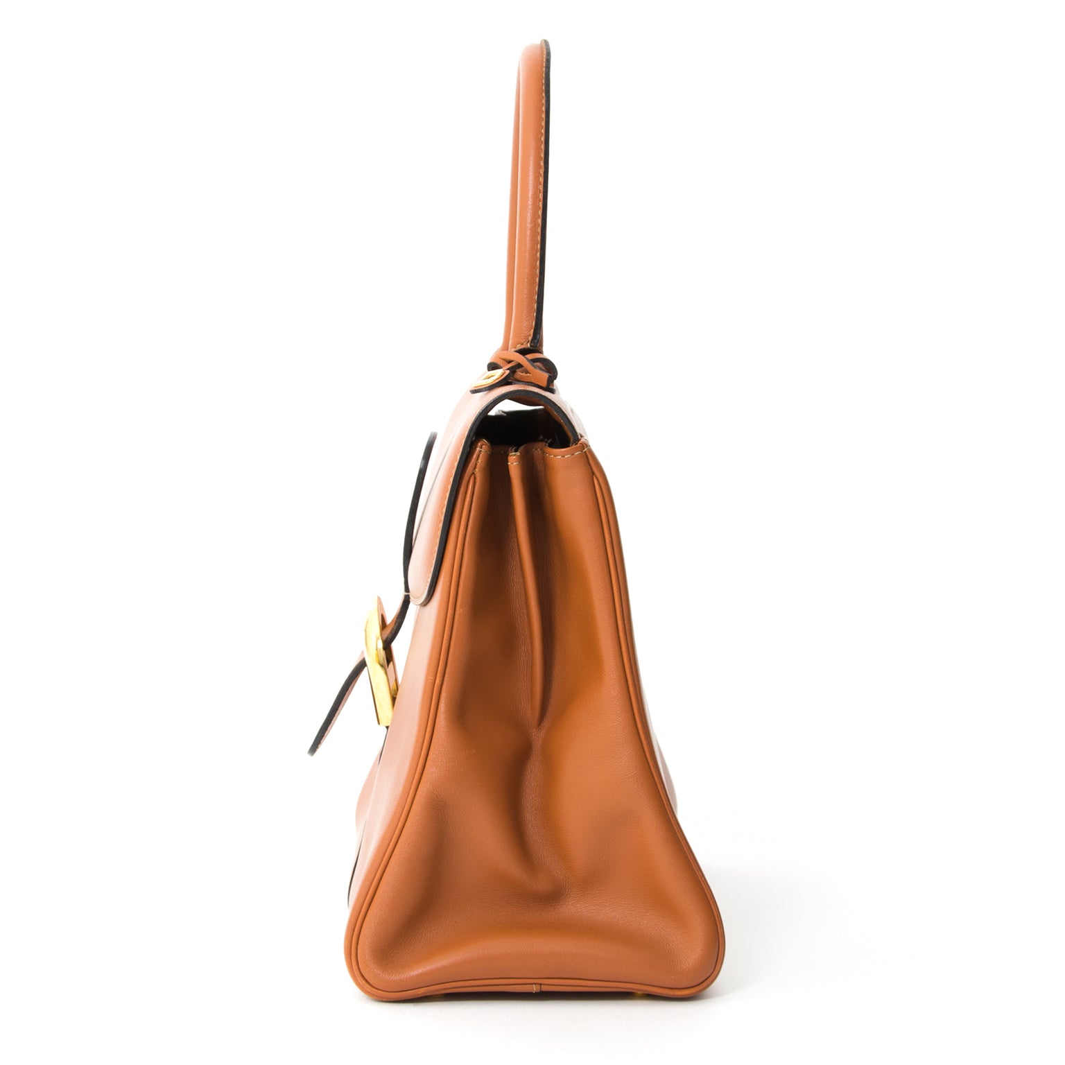 acheter en ligne comme neuf sac a main Delvaux brillant cognac comme neuf