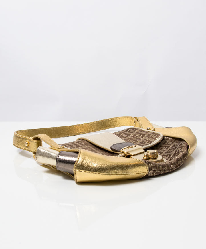 Vintage Fendi Gold Handbag