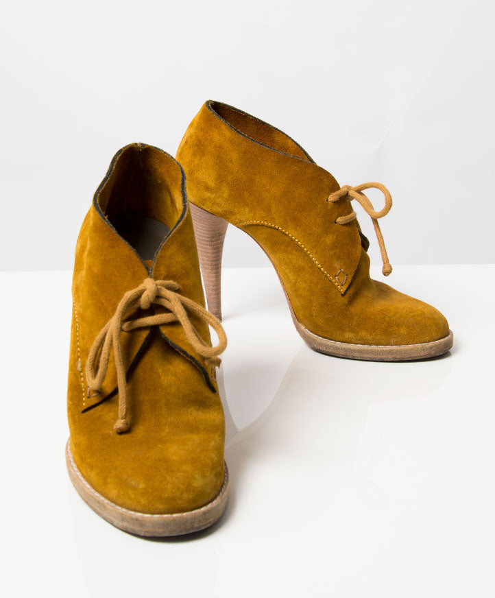 Koop tweedehands Balenciaga Caramel enkellaarsjes