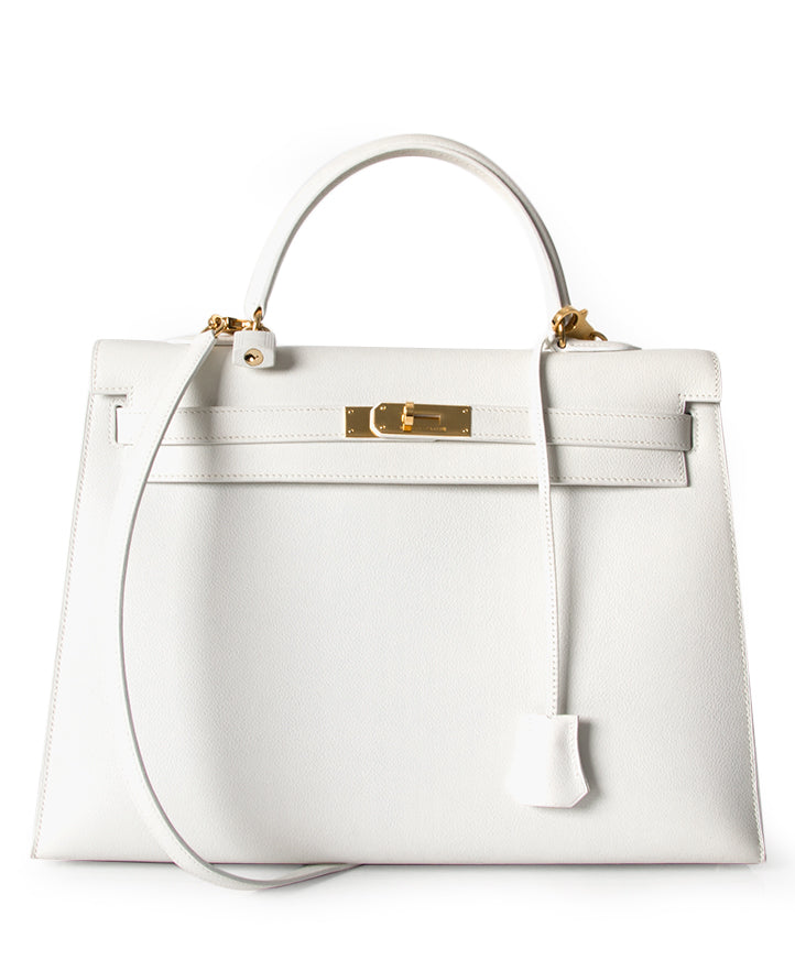 Hermès Kelly Bag GHW Shoulder Strap. Buy authentic secondhand Hermès bags at the right price at LabelLOV vintage webshop. Safe and secure online shopping. Koop authentieke tweedehands Hermès tassen met juiste prijs bij LabelLOV.