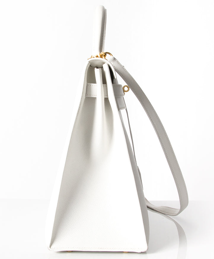 Authentic Hermès Kelly Bag GHW Shoulder Strap secondhand authentic designer luxury bags high-end labels online safe shopping webshop Antwerp Belgium LabelLOV fashion style
