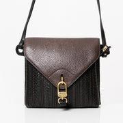 Delvaux donker bruine vintage schoudertas online 2dehands kopen aan de beste prijs Belgie