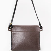 Delvaux donker bruine vintage schoudertas online 2dehands kopen aan de beste prijs Belgie