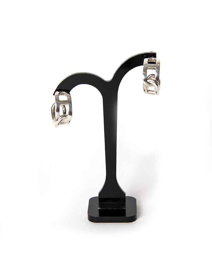 Hermès Sterling Silver Cythere Earrings