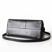 Delvaux Black Brillant MM with Strap second hand authentic safe online shopping webshop LabelLOV Belgium Antwerp luxury brands bags high-end labels designer fashion