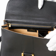 Delvaux Black Brillant MM with Strap second hand authentic safe online shopping webshop LabelLOV Belgium Antwerp luxury brands bags high-end labels designer fashion