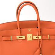 acheter en ligne neuf 100% authentic sac a main Hermes Birkin 35 Orange H Togo