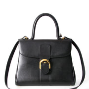 Delvaux Black Brillant MM with Strap seconde main authentique en ligne shopping webshop Anvers Belgique LabelLOV luxe marques designer fashion style sacs
