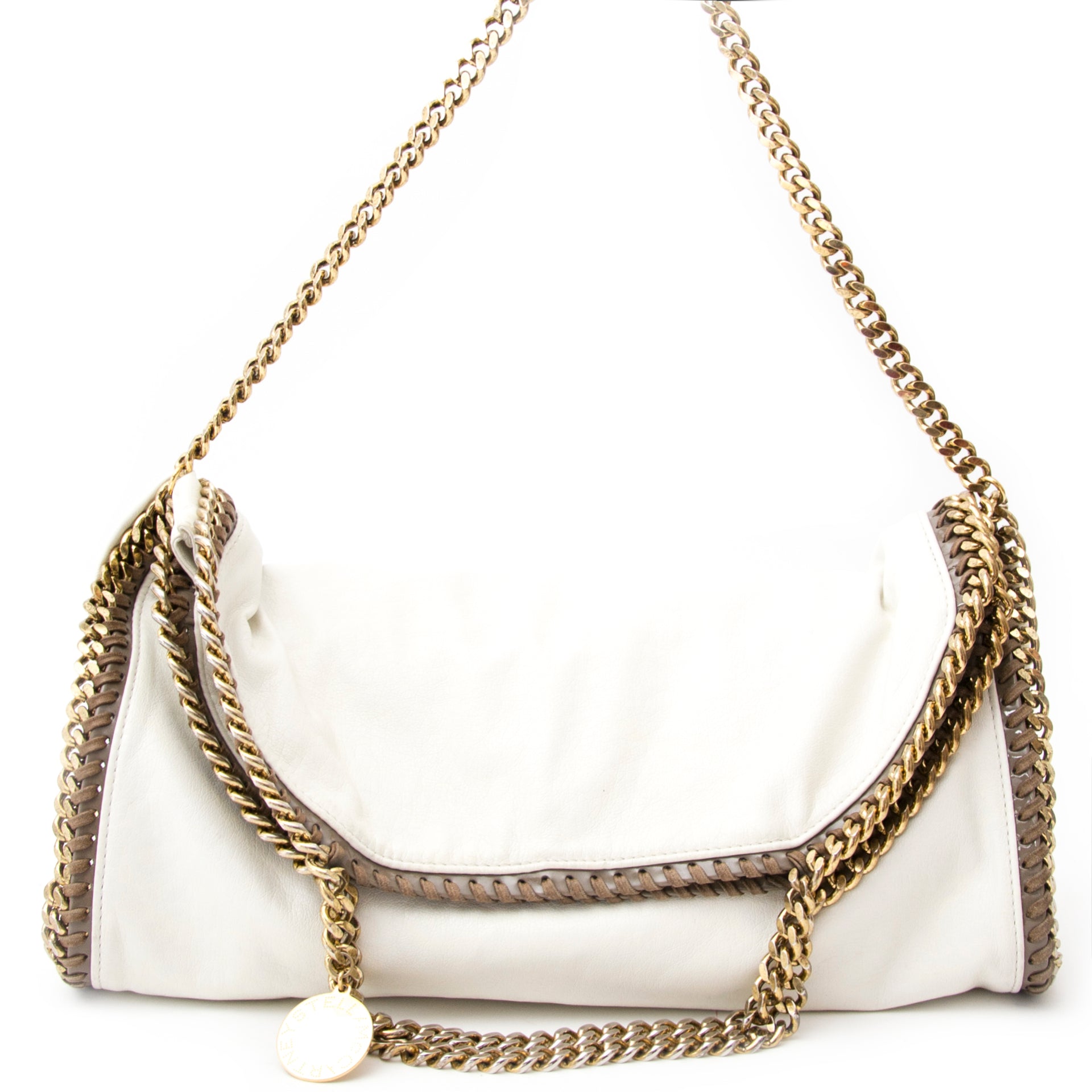 Sac cabas repliable blanc Falabella Shaggy Deer Stella McCartney