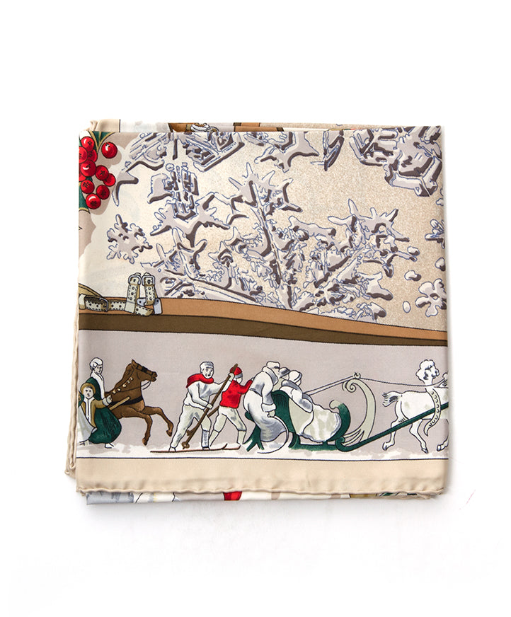 Hermès 'Neige d'Antan' carré scarf Buy safe online e-shop designer vintage 100% real authentic