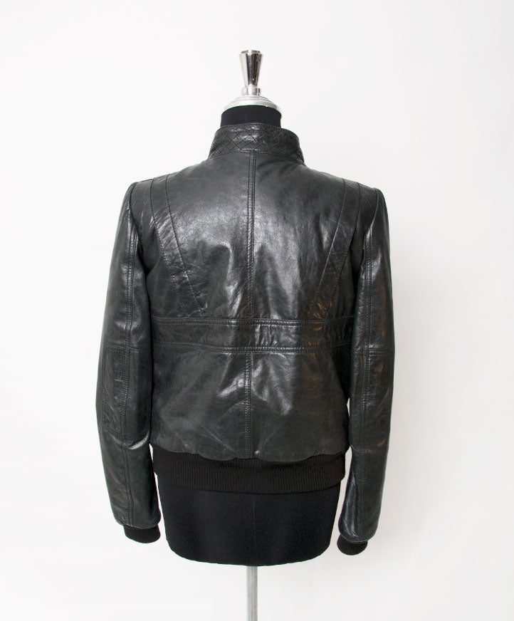 Shop sace Balenciaga Grey to Black Bomber Jacket