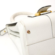 Delvaux Brillant PM White GHW Bag acheter en ligne pour le meilleur prix seconde main suede Delvaux sac