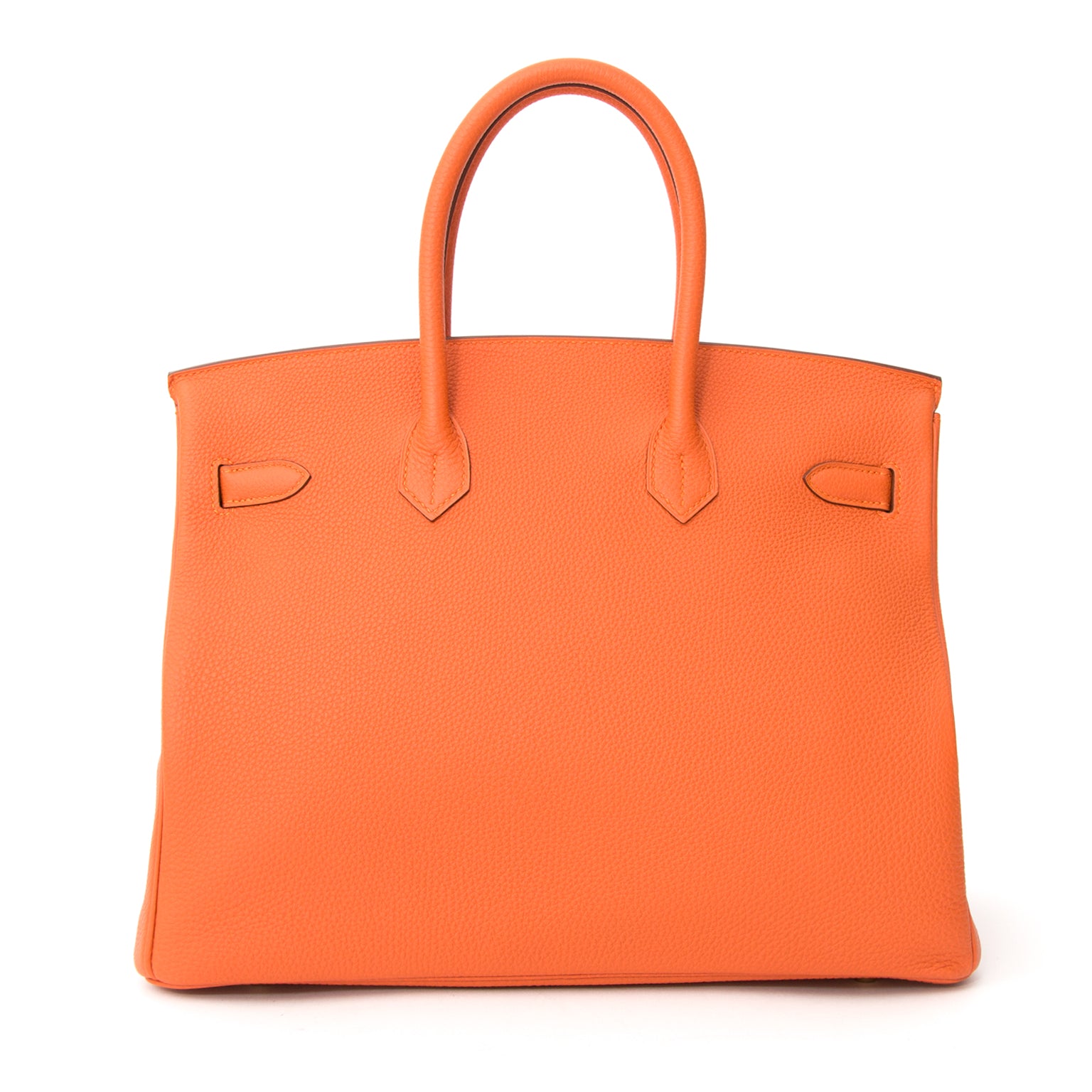 2dehands handtas Hermes Birkin 35 Orange H Togo meteen leverbaar enkel 100% authentiek